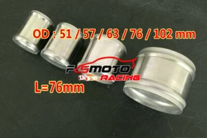 57mm 2.25" Aluminum Hose Adapter Tube Joiner Pipe Turbo Coupler Connector L=76mm - Picture 1 of 8