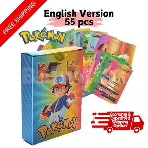Poke-mon Energy 55pcs Card Game Toys Multicolour Rainbow Cards English Version - Picture 1 of 8