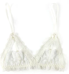 HANKY PANKY Victoria Lace Open Bralette sz S light ivory - Picture 1 of 1