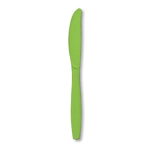 Creative Converting Touch of Color Premium 24 pc Plastic Knives citrus green - Picture 1 of 1