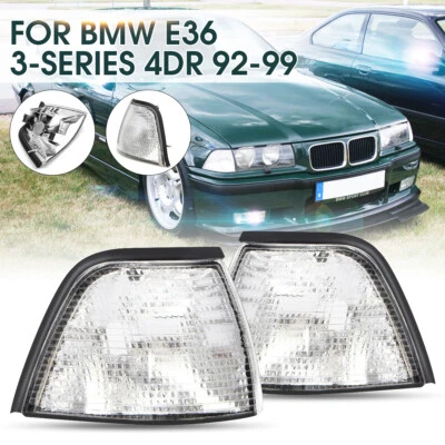 2X Frontblinker Blinker Vorne Weiß für BMW 3er E36 4 Tür Touring  1992-1999 - Bild 1 von 4