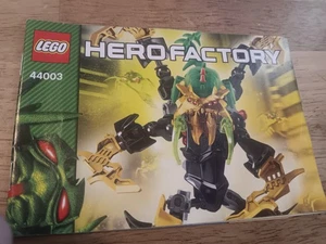 Lego 44003 Hero Factory Scarox manual de instrucciones solo sin ladrillos usado desgaste - Imagen 1 de 3