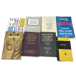 Ethics Books Bundle X 8 Ethics Philosophy Dying Inc 2 Hardbacks C8 - Picture 1 of 24