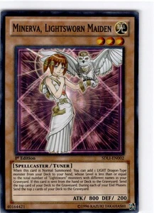 Yu-Gi-Oh 1ère édition Minerve, jeune fille assurée par la lumière super rare #SDLI-EN002 - Photo 1/2