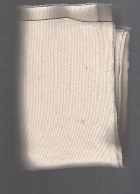 1 yard fabric sweater knit cream 100% cotton 48" wide - Image 1 of 4