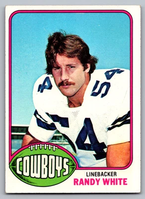 1976 TOPPS #158 RANDY WHITE COWBOYS ROOKIE - Image 1 of 3