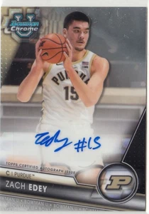 Zach Edey 2023-24 Bowman University Chrome Prospect Auto Autograph #BCPA-ZE - Picture 1 of 3