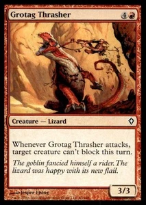 MTG Magic The Gathering Worldwake Grotag Thrasher #83 - Picture 1 of 2