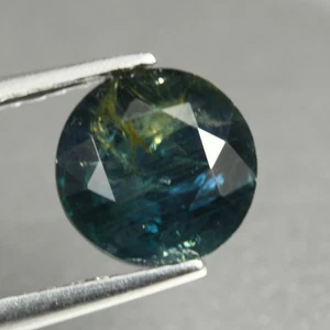 1.80 Ct Excellent Round Cut 6.9 MM 100% Natural Blue Green Australia Sapphire - Bild 1 von 5