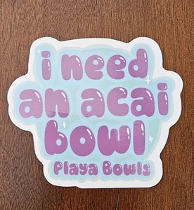 Playa Bowls Sticker Aufkleber August 2025 - Bild 1 von 3