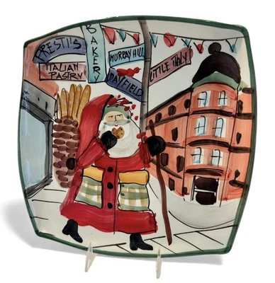 Plato Vietri Old St. Nick edición limitada Little Italy firmado Alessandro Taddei #45/150 Foto 1 de 4