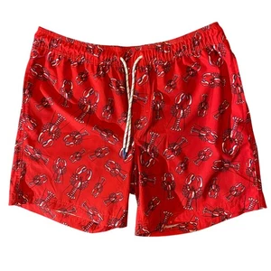 Baúl de baño Member's Mark Resort para hombre estampado de langosta roja talla L playa océano - Imagen 1 de 12