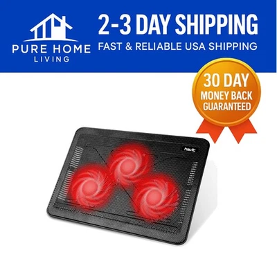 Ultra-Portable Laptop Cooling Pad - 3 Fans for 15.6-17" Laptops - USB Powered - Image 1 of 4