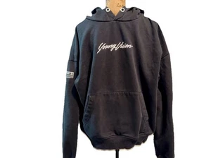 Men's YoungLA Pullover Hoodie L, Black , Pre-owned Young Vision - Picture 1 of 3