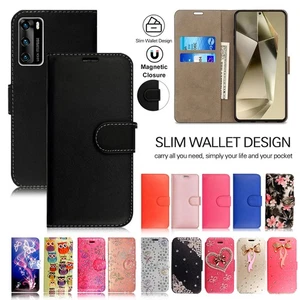 Leather Flip Case For Samsung Galaxy Note 20 Ultra Note 6 7 8 9 10 Plus Cover - Picture 1 of 22