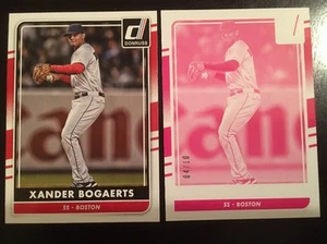 2016 Donruss Xander Bogaerts Magenta Test Proof 04/10 Boston Redsox mit Sockel - Bild 1 von 2