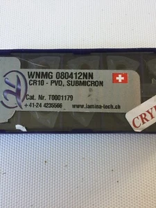 Lamina Technologies - 10 nuevas inserciones de giro de carburo WNMG 080412NN CR10 - Imagen 1 de 3