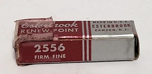 Pluma Estilográfica Esterbrook Duracrome Punto de Renovación #2556 Plumín - Nueva en Caja - Firme Fina - Imagen 1 de 3