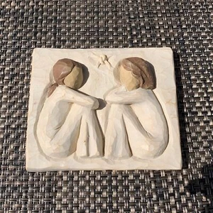 Willow Tree Collection figurine wall hanging 2001 Friendship Forever True Friend - Picture 1 of 5