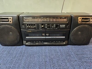 Panasonic RX-CT810 Vintage Boom Box Stereo Cassetta Ghetto Blaster RXCT810 Funzionante - Foto 1 di 8