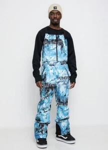 NWT $335 The North Face Men’s Size Medium Print Dragline Bib Overalls - Picture 1 of 17