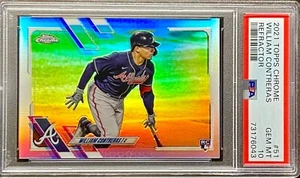 Topps Chrome 2021 William Contreras RC Rookie Refractor 51 PSA 10 POP 6 - Imagen 1 de 2