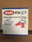 NSI Soft Fit  EX Corded NRR 33 Disposable Ear Plugs, 100 Pair NEW 