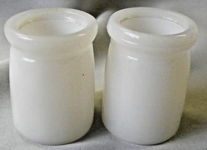 2 Hazel Atlas Milk Glass Mini Individual Restaurant Ware Creamers - Picture 1 of 1