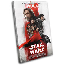 Star Wars The Last Jedi Poster Gaming SINGLE CANVAS WALL ART Picture Print