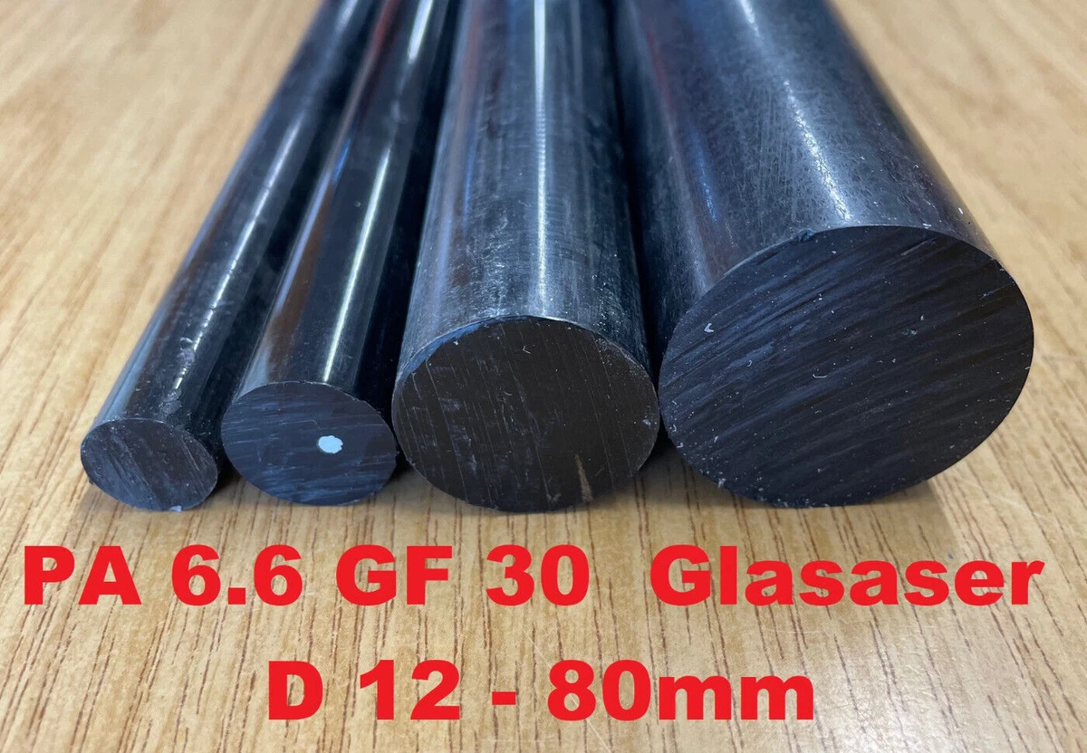 Holzstab 100cm PA6 Rundstab 8-200 Mm Natur / Schwar Produktbild-Vorschau 4