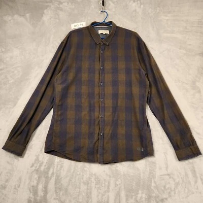 Tom Tailor Men's SZE XXL BLUE Checkered L/Sleeve Button Down Shirt COTTON CASUAL - Image 1 of 4