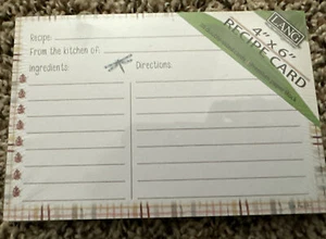 Lang 4x6 Recipe Cards Dragon Fly Recipe Cards - Picture 1 of 4
