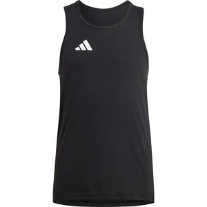 adidas Adizero Essentials Kids Running Vest Sports Singlet Youth Black - Picture 1 of 3