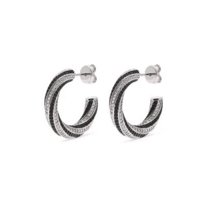 Pendientes de plata de ley 925 JETTE Twisted 89193444 - Imagen 1 de 4
