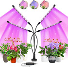 Grow Lights for Indoor Plants - Full Spectrum Led Grow Light with Timer, Four 3
