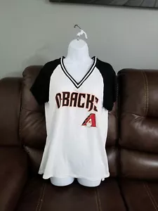 Women's Arizona Diamondbacks White Tshirt - Picture 1 of 1