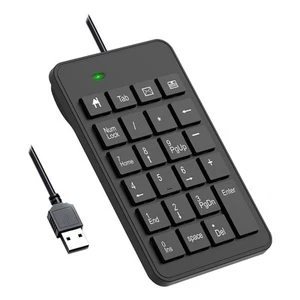 Kabelgebundener Nummernblock, USB 23-Tasten Ziffernblock Finanzbuchhaltungs5012 - Afbeelding 1 van 8