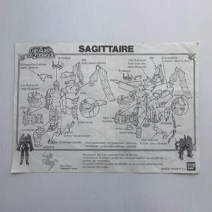 Chevaliers du zodiaque vintage saint seiya notice d'origine Sagittaire Bandai 87 - Imagen 1 de 2