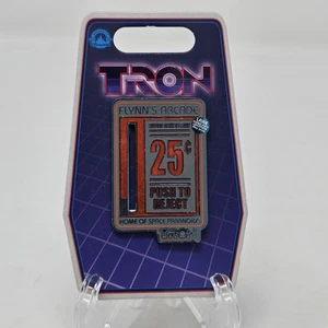 Tron Flynn's Arcade Coin Slot Pin Disney Trading WDW New Insert Coin Lightcycle - Picture 1 of 3