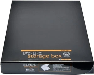 Caja de almacenamiento tipo folio de archivo Lineco Clamshell tamaño 11x17 pulgadas, personalizada, personalizada  - Imagen 1 de 1