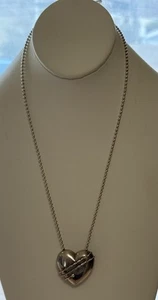 Tiffany & Co. Halskette Herz 1994 Silber Amor Pfeil und Seil umwickelt Herz - Bild 1 von 8