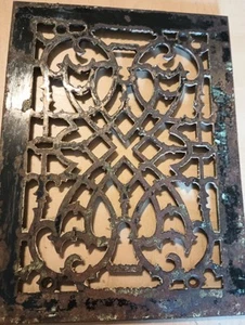 Antique Cast Iron Tuttle & Bailey Floor Grate Vent Cover Ornate Architectural  - Picture 1 of 8