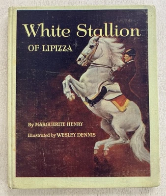 White Stallion of Lipizza - Marguerite Henry (1964 Ex-Library HC Book)  1st - Image 1 of 4