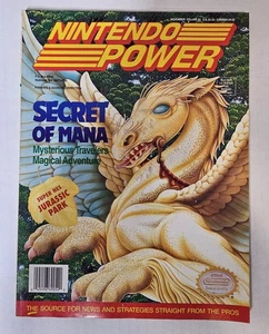 Nintendo Power Magazine Volume Vol 54 poster Secret of Mana Jurassic Park 1993 - Picture 1 of 5