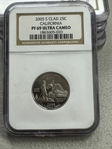 2005-S Clad 25C California State Quarter NGC PF69 Ultra Cameo - Picture 1 of 11