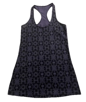 Regata feminina Lululemon estampada tamanho 6 roxa escura racerback - Imagem 1 de 4