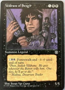 Tarjeta Veldrane of Sengir Homelands negra rara MAGIC THE GATHERING MP - Imagen 1 de 6