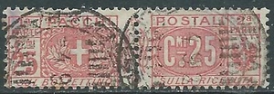 1914-22 REGNO PACCHI POSTALI USATO 25 CENT - P31-8 - Picture 1 of 1