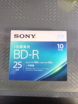 Disco Blu-ray Sony 10 Pks BD-R Grabable - Full HD 1080 25 GB Hecho en Japón #I2 Foto 1 de 2