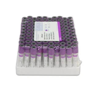 2ml 100pcs EDTA K2 Glass Vacuum Blood Collection Tubes for Labs and Hospitals-US - Picture 1 of 2